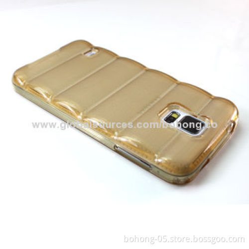 TPU Cases for Samsung S5, Surface Concavo-convex Anti-skid Grid Body Armor Appearance